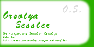 orsolya sessler business card